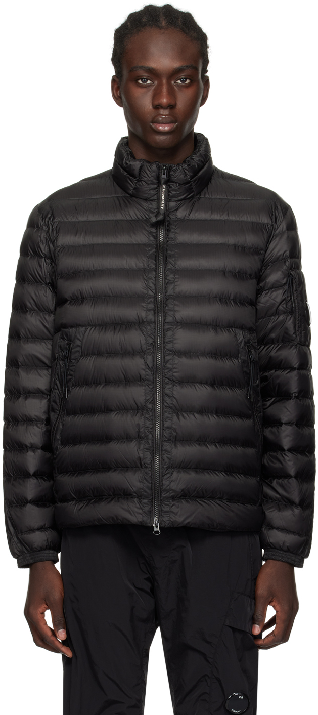 Black Stand Collar Down Jacket