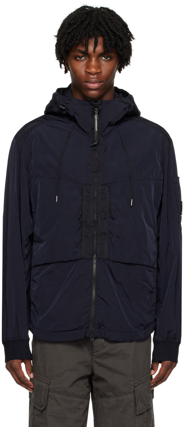 Shop C.p. Company Navy Chrome-r Jacket In 888 Total Eclipse