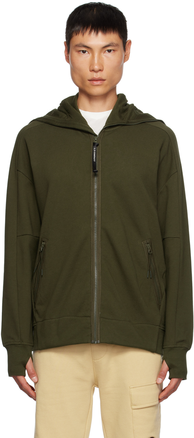 Cp company deals khaki hoodie