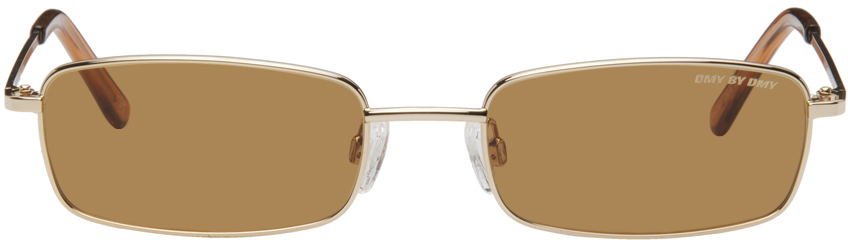 Dmy By Dmy Gold Olsen Sunglasses In Brown