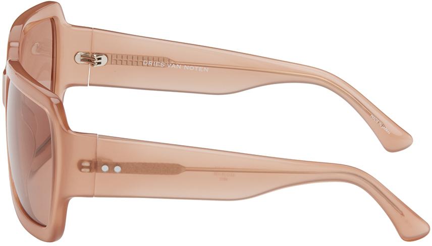 Dries Van Noten Pink Linda Farrow Edition Oversized Sunglasses