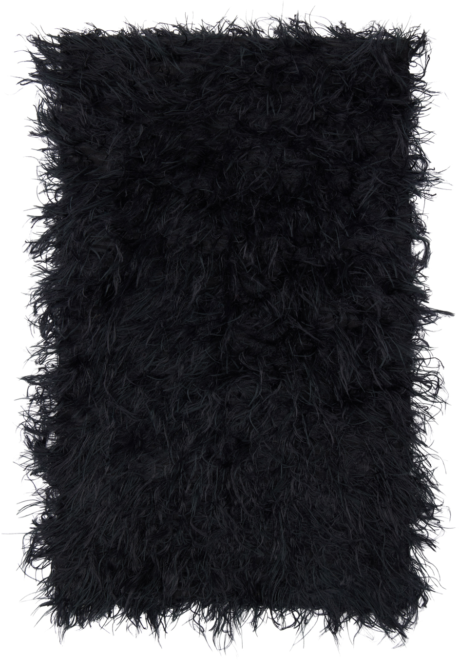 Shop Dries Van Noten Black Rectangular Scarf In 900 Black