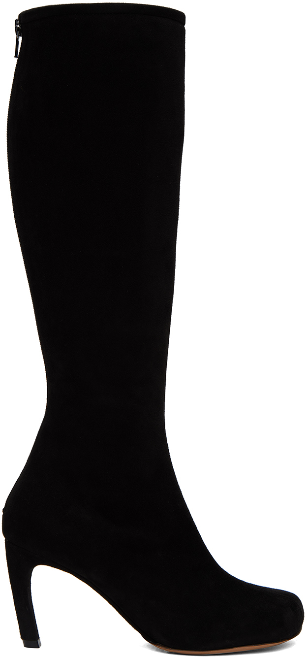 Dries Van Noten Ssense Exclusive Black Tall Boots In 900 Black