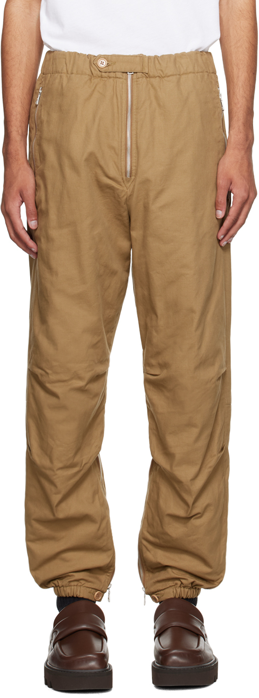 Tan Cropped Trousers