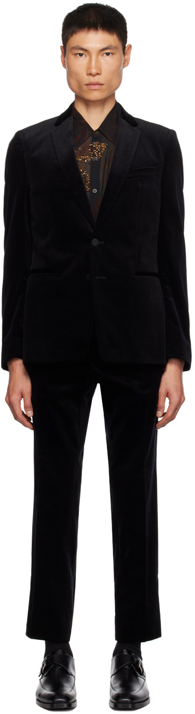 Dries Van Noten Black Slim-fit Suit In 900 Black