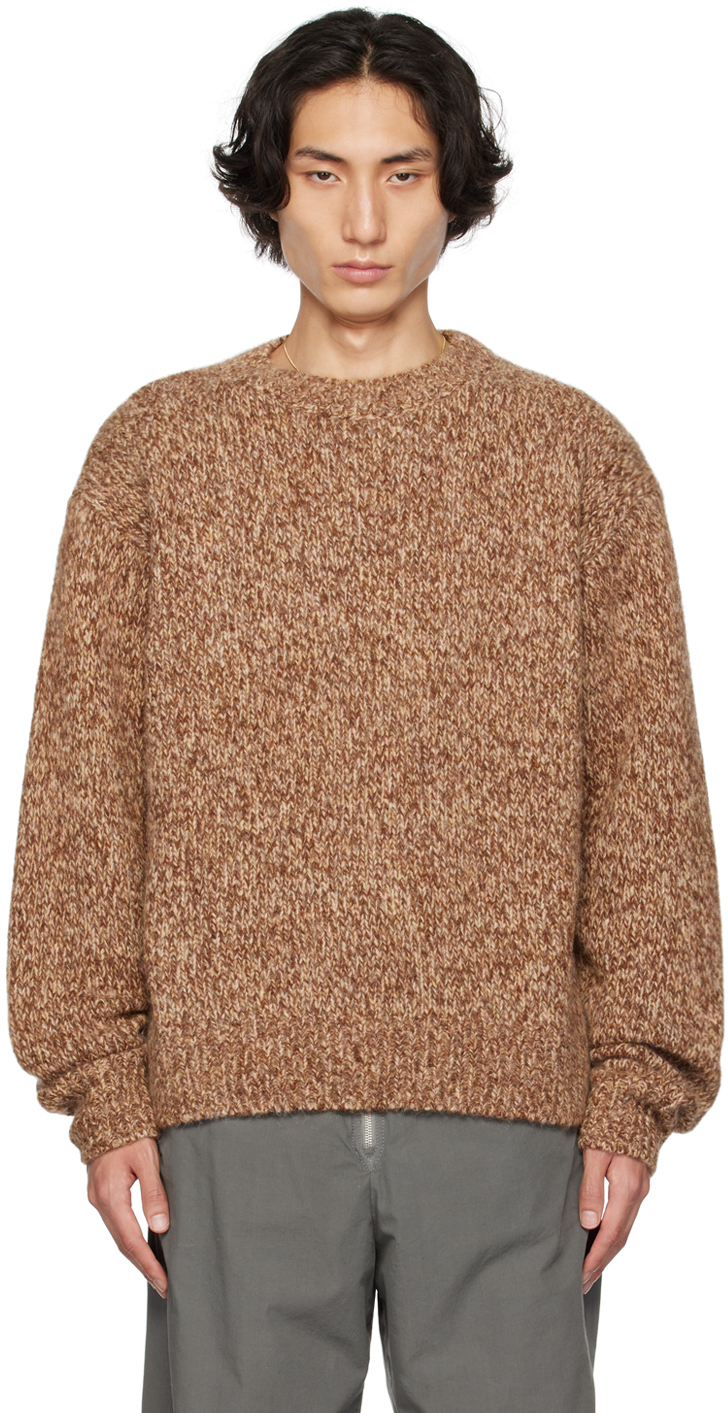 Dries Van Noten Brown Crewneck Sweater In 703 Brown