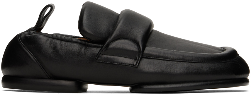 Black Padded Loafers