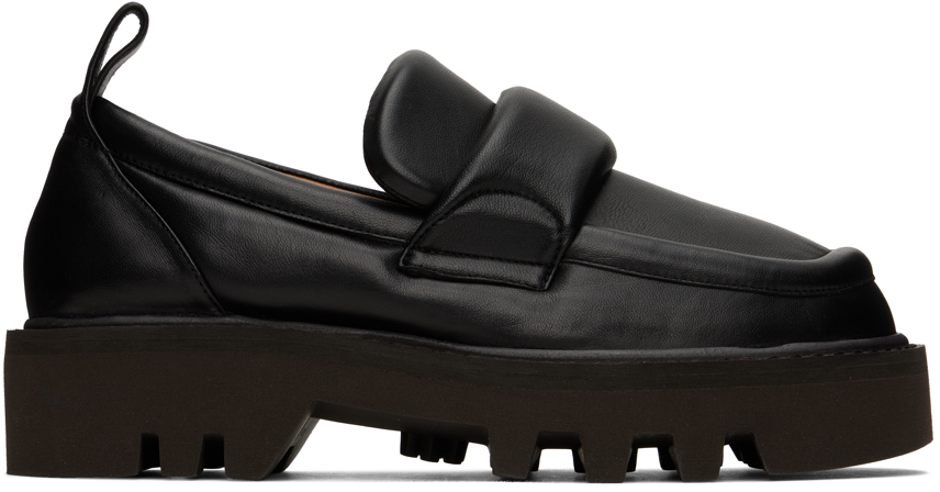 Black Padded Loafers