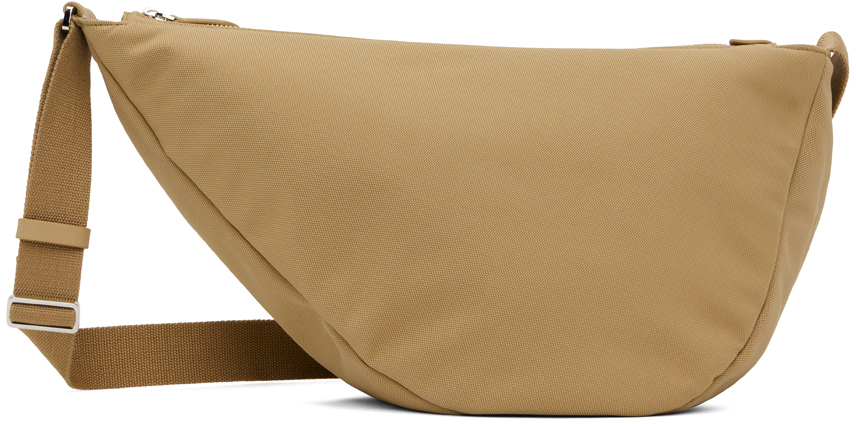 The Row Beige Small Slouchy Banana Pouch