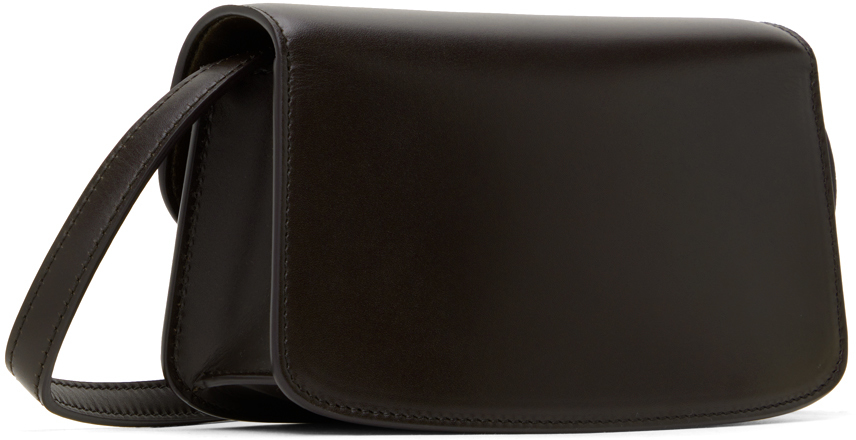 The Row Brown E/w Sofia Bag In Dark Brown Shg