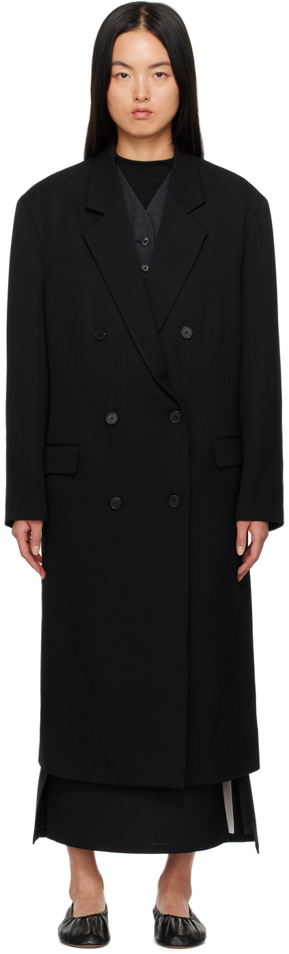 The Row: Black Andy Coat | SSENSE