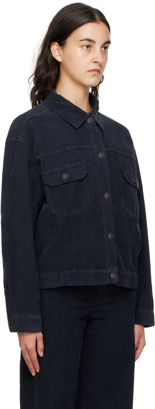 The Row Navy Ness Jacket In Navy