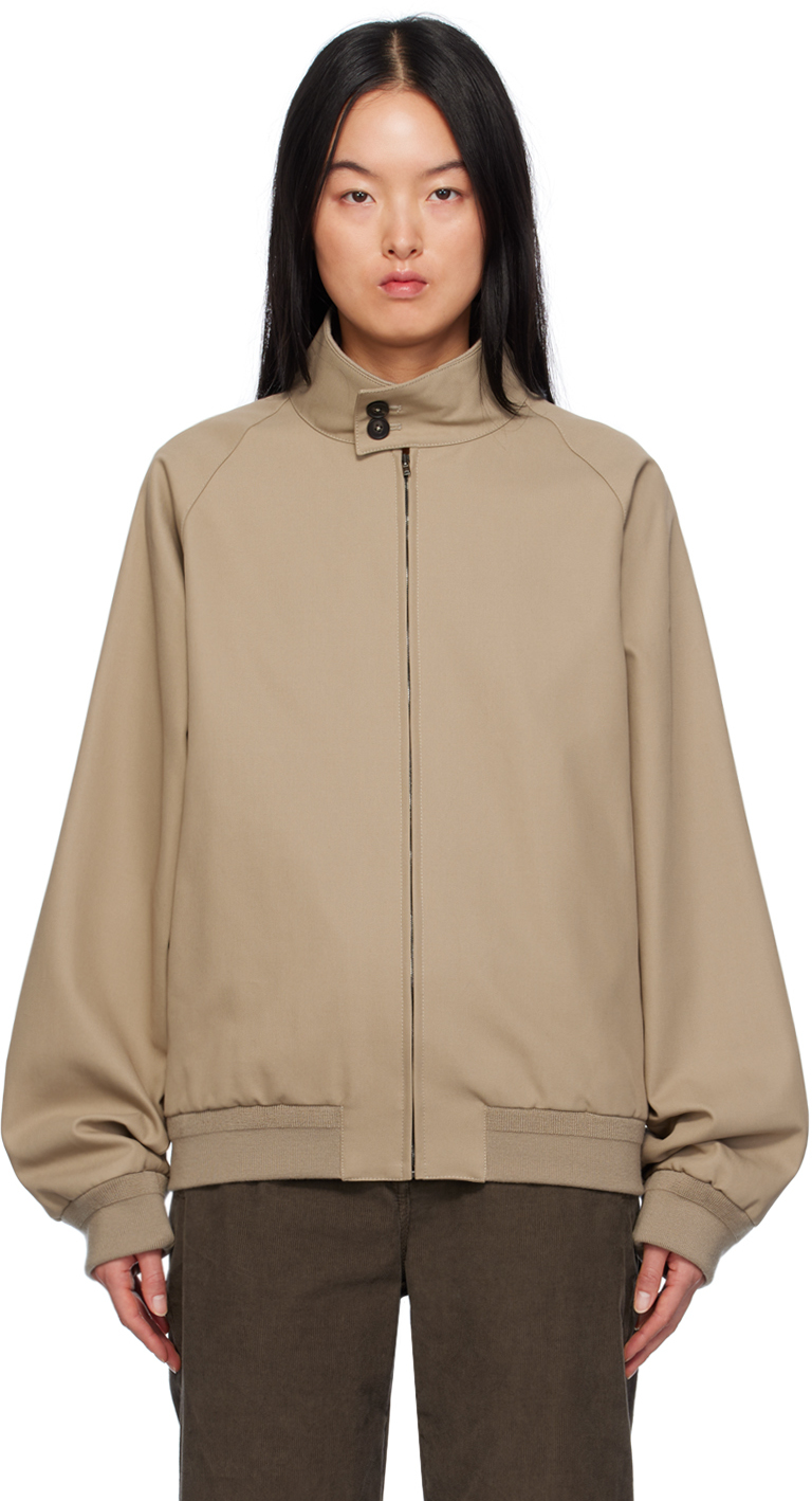 The Row Blouson Harris brun clair SSENSE France