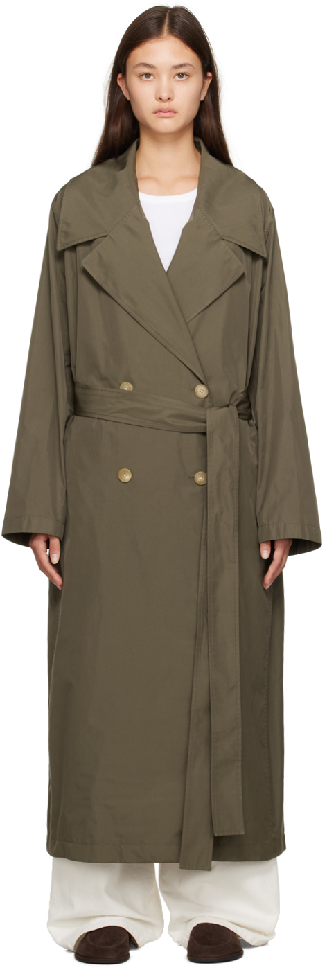 Topshop + Marina Crocodile Embossed Trench Coat