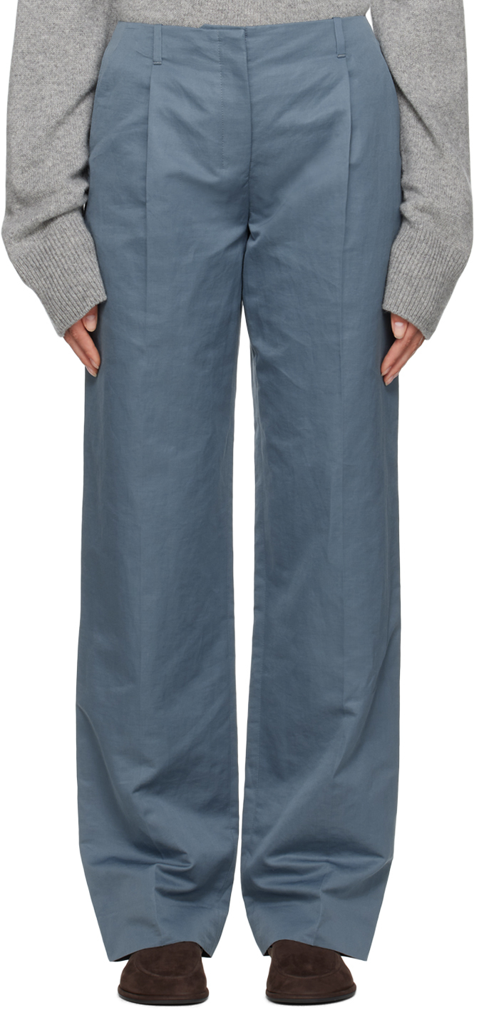 Shop The Row Blue Tamarindo Trousers In Anchor