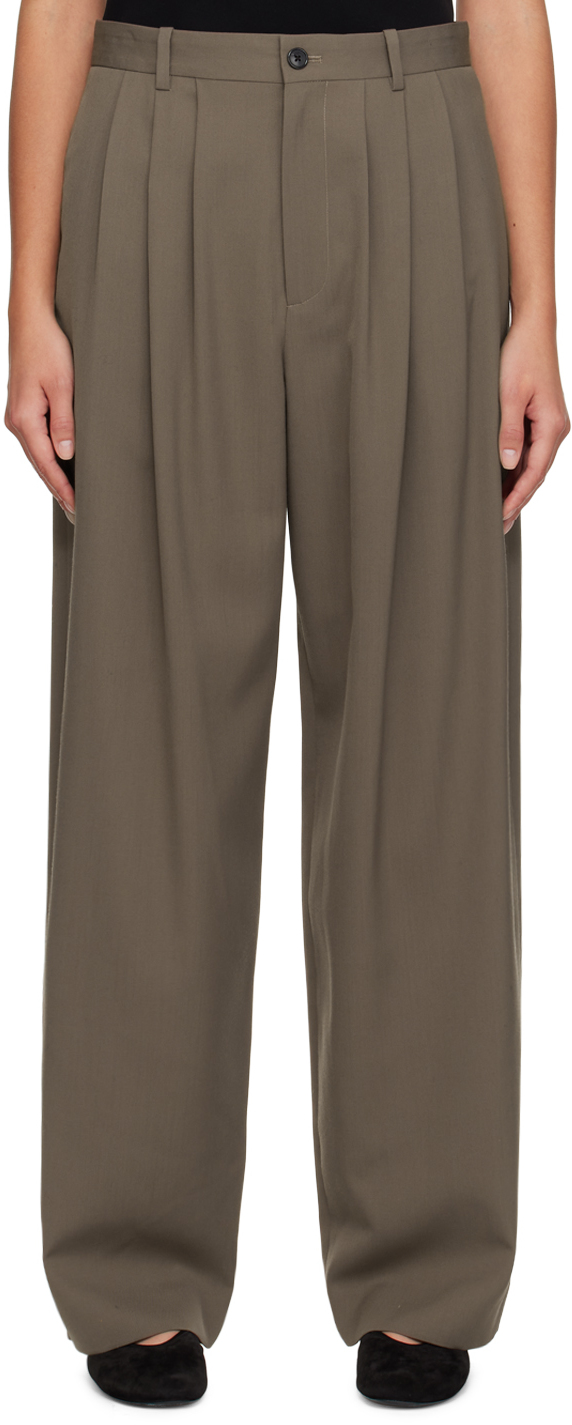The Row Rufos Corduroy Wide-leg Pants In Camel