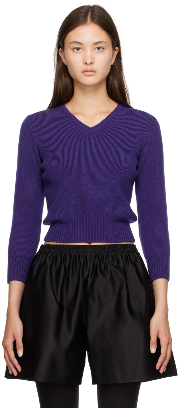 Purple Cael Sweater by The Row on Sale