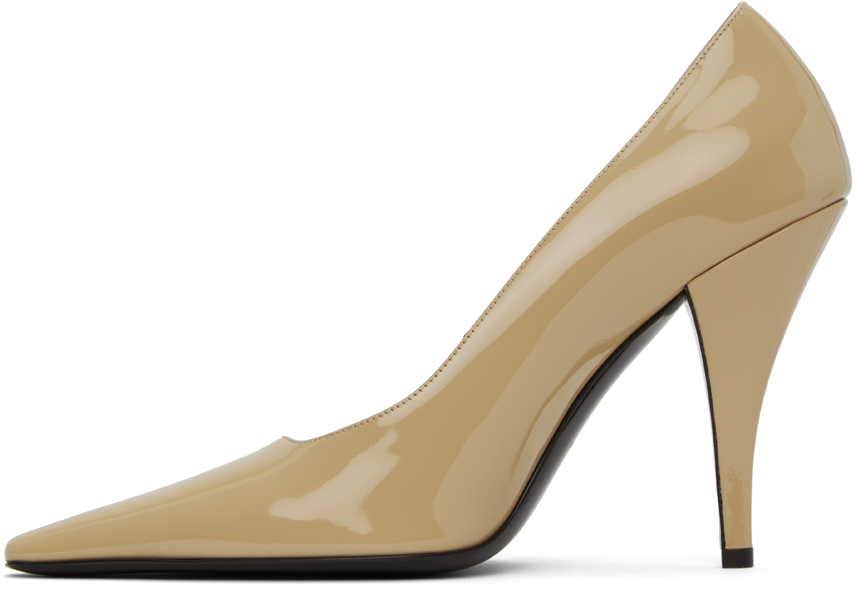 The Row Beige Lana Heels In Nude