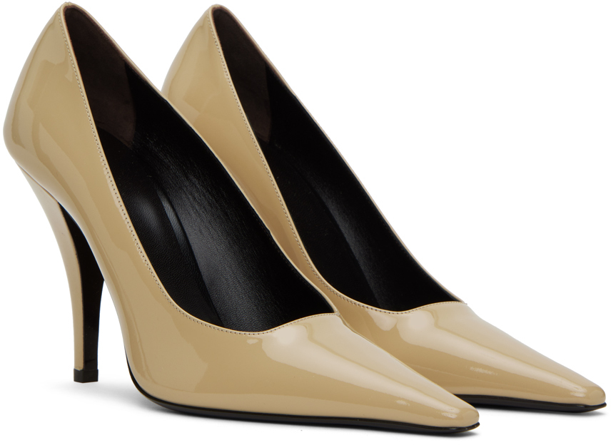 The Row Beige Lana Heels In Nude