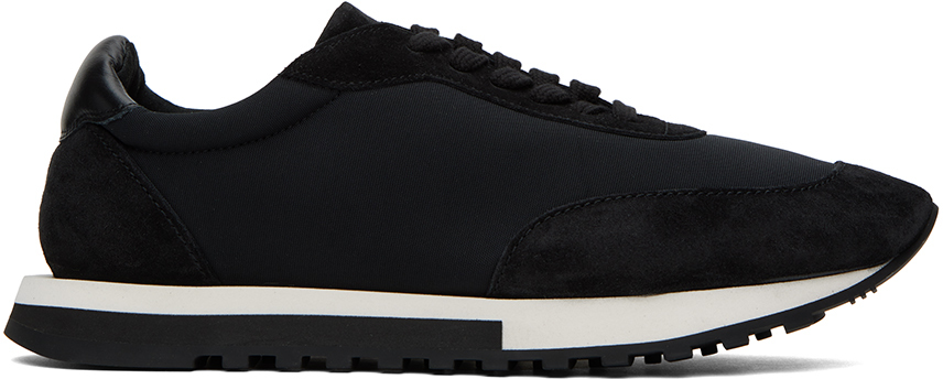 The Row: Black Owen Sneakers | SSENSE