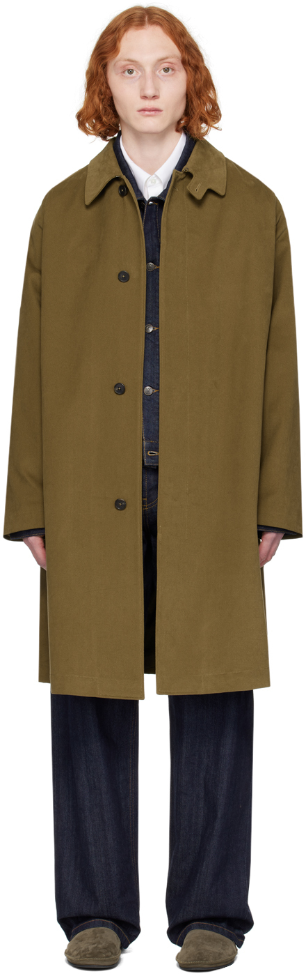 The Row Khaki Tavish Coat In Olive Green