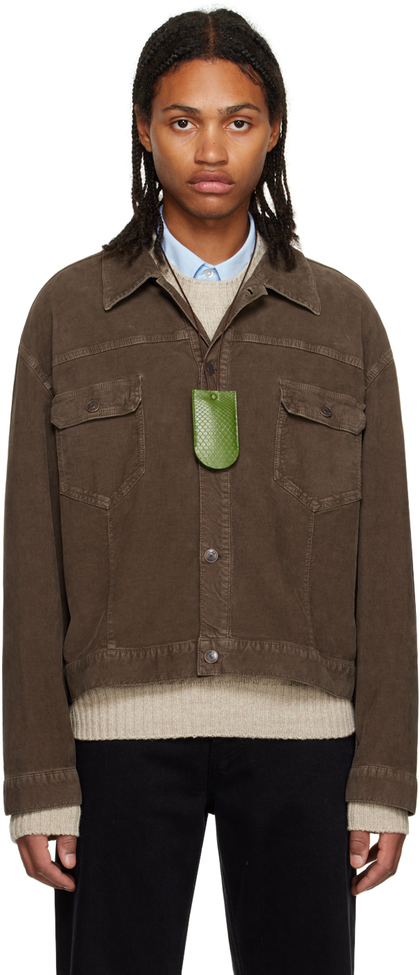 The Row Brown Orson Jacket In Taupe
