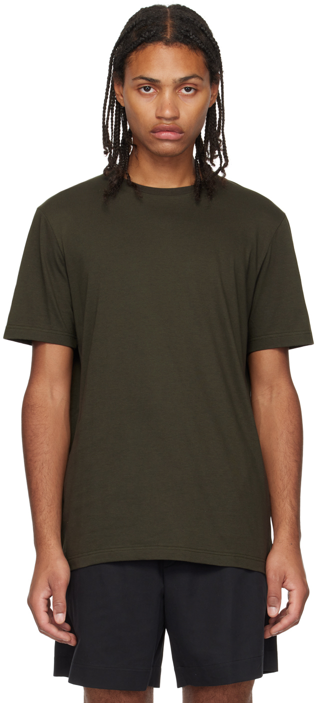 The Row Green Luke T-shirt In Dovetail