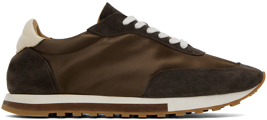 The Row: Brown Owen Sneakers | SSENSE