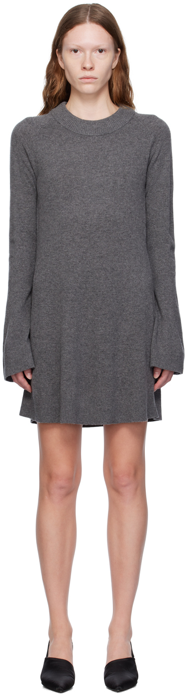 Shop The Garment Gray Como Minidress In Grey Melange 602
