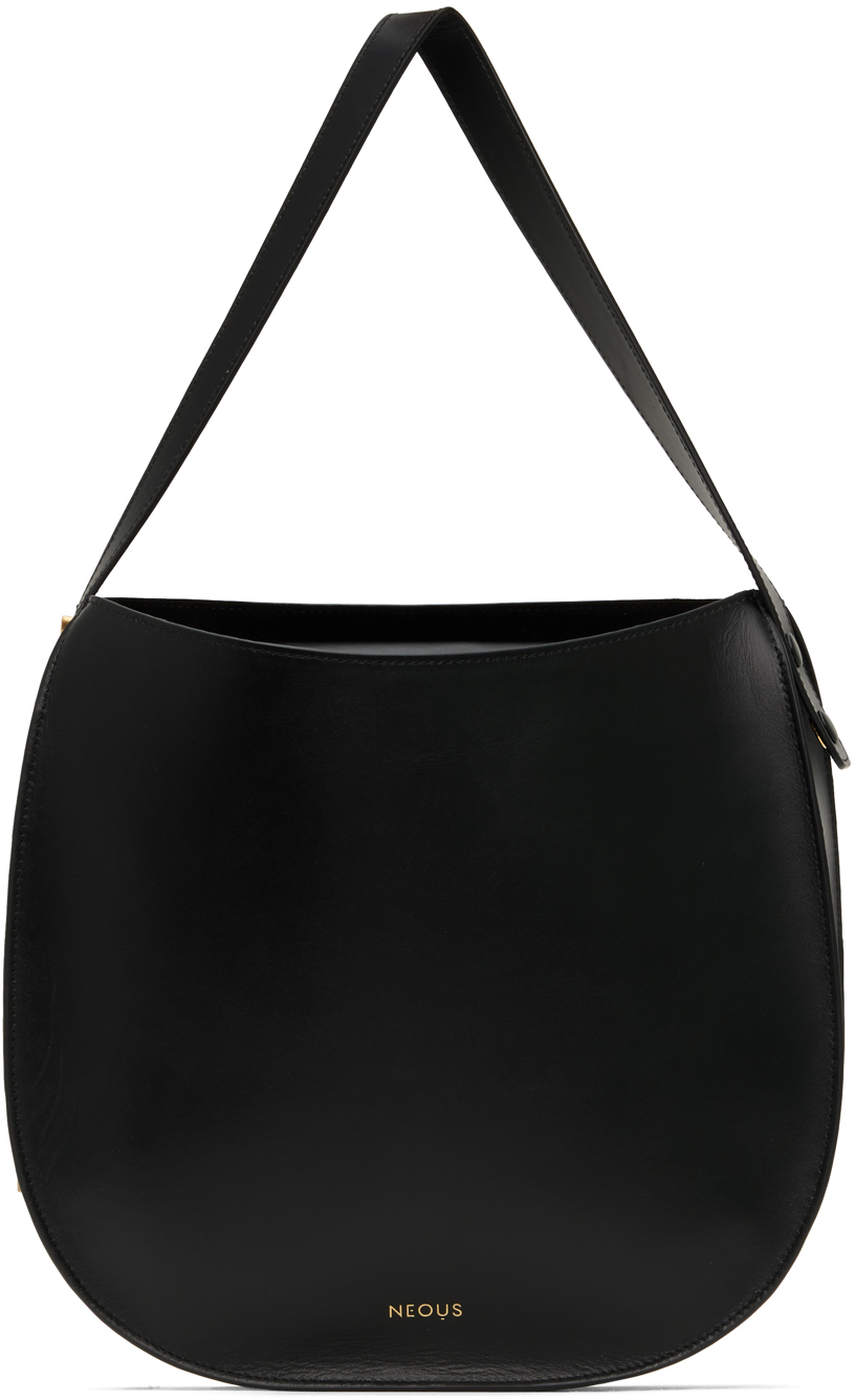 Black Corvus Saddle Bag by NEOUS on Sale Black Corvus Saddle Bag by NEOUS on Sale
