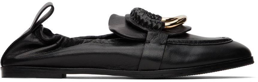See By Chloé Black Hana Loafers In 999 Black