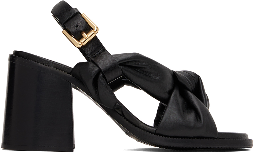 See by Chloé Black Spencer Heeled Sandals