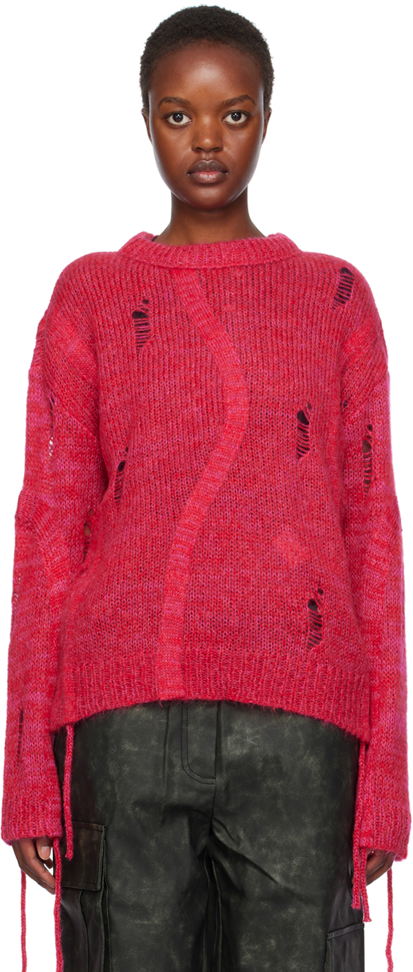 Red & Pink Colbine Sweater