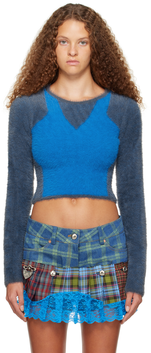 ANDERSSON BELL BLUE & GRAY ERIN SWEATER