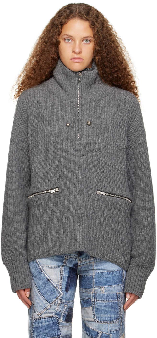 Andersson Bell Gray Quattro Sweater In Grey