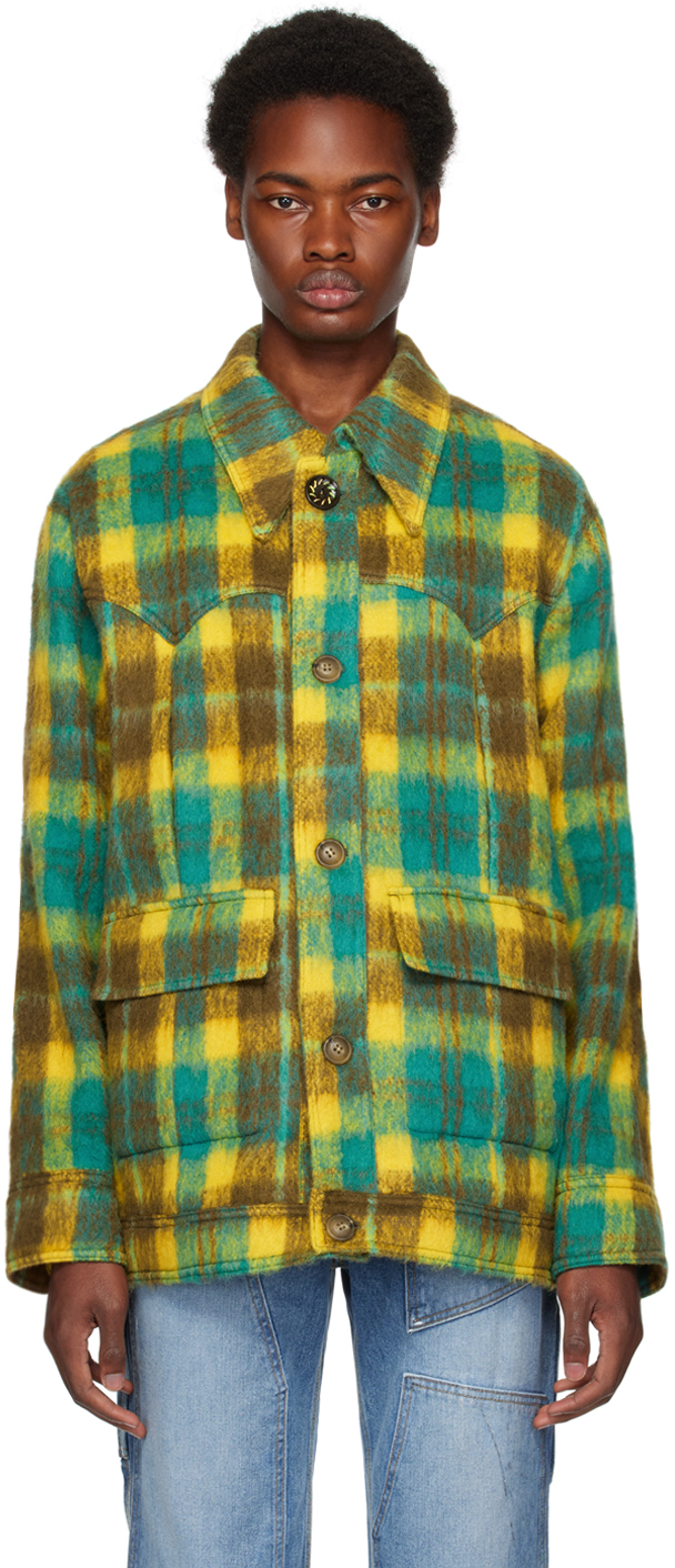 Yellow & Brown Check Jacket