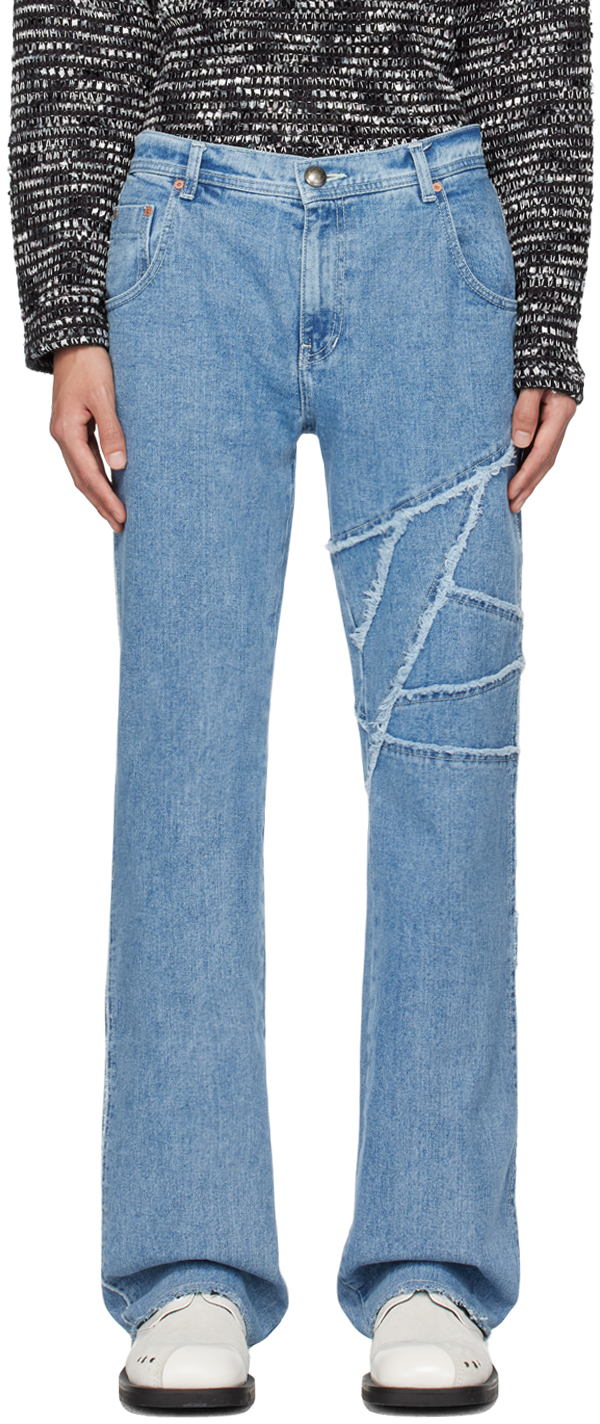 Andersson Bell Blue Ghentel Jeans In Wasblu Washed Blue