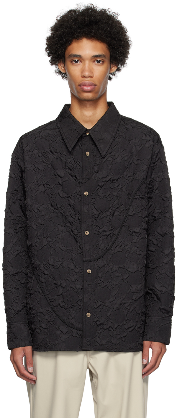 【関税込み】Andersson Bell ブラック Flower シャツ Black Bubble Flower Shirt by Andersson Bell on Sale