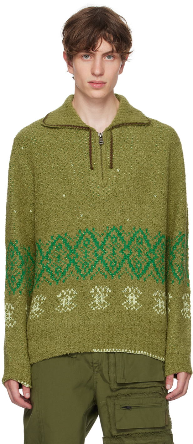 Andersson Bell Khaki Tetlin Sweater In Khaki Khaki
