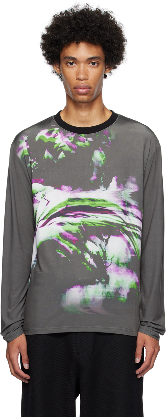【関税込み】Andersson Bell グレー Linycius 長袖Tシャツ Andersson Bellのグレー Linycius 長袖Tシャツがセール中
