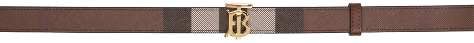 Brown Check Reversible TB Belt