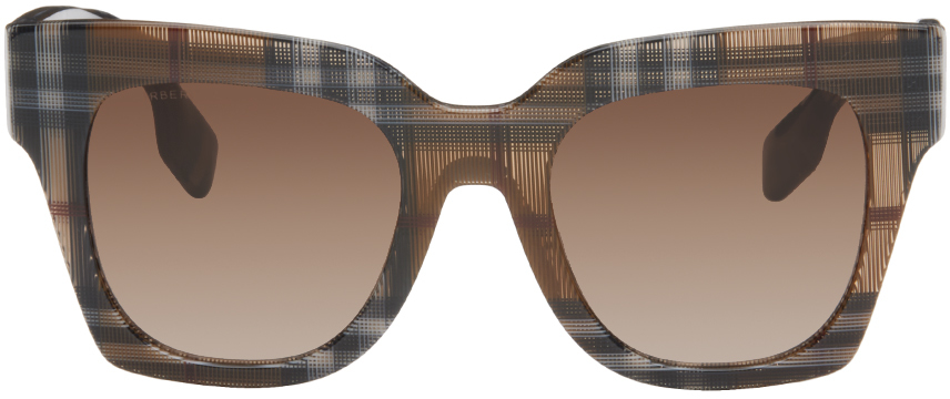 Burberry Brown Check Sunglasses In 396713 Check