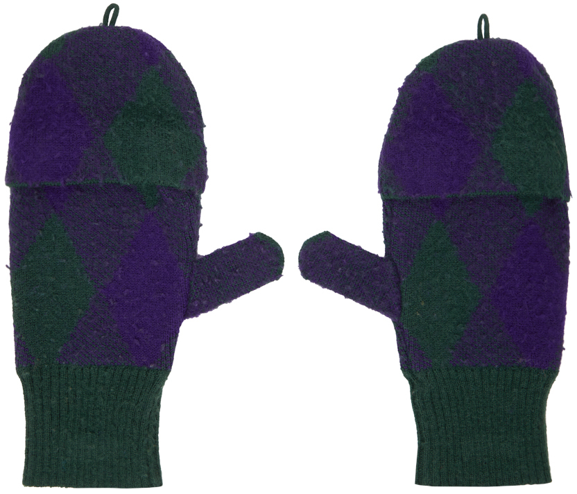 Burberry cheap gloves purple