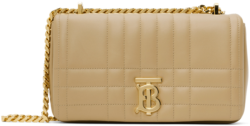 Burberry Beige Mini Lola Bag in Black