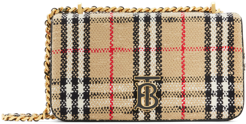 Burberry Lola Medium Cotton-blend Shoulder Bag In Archive Beige