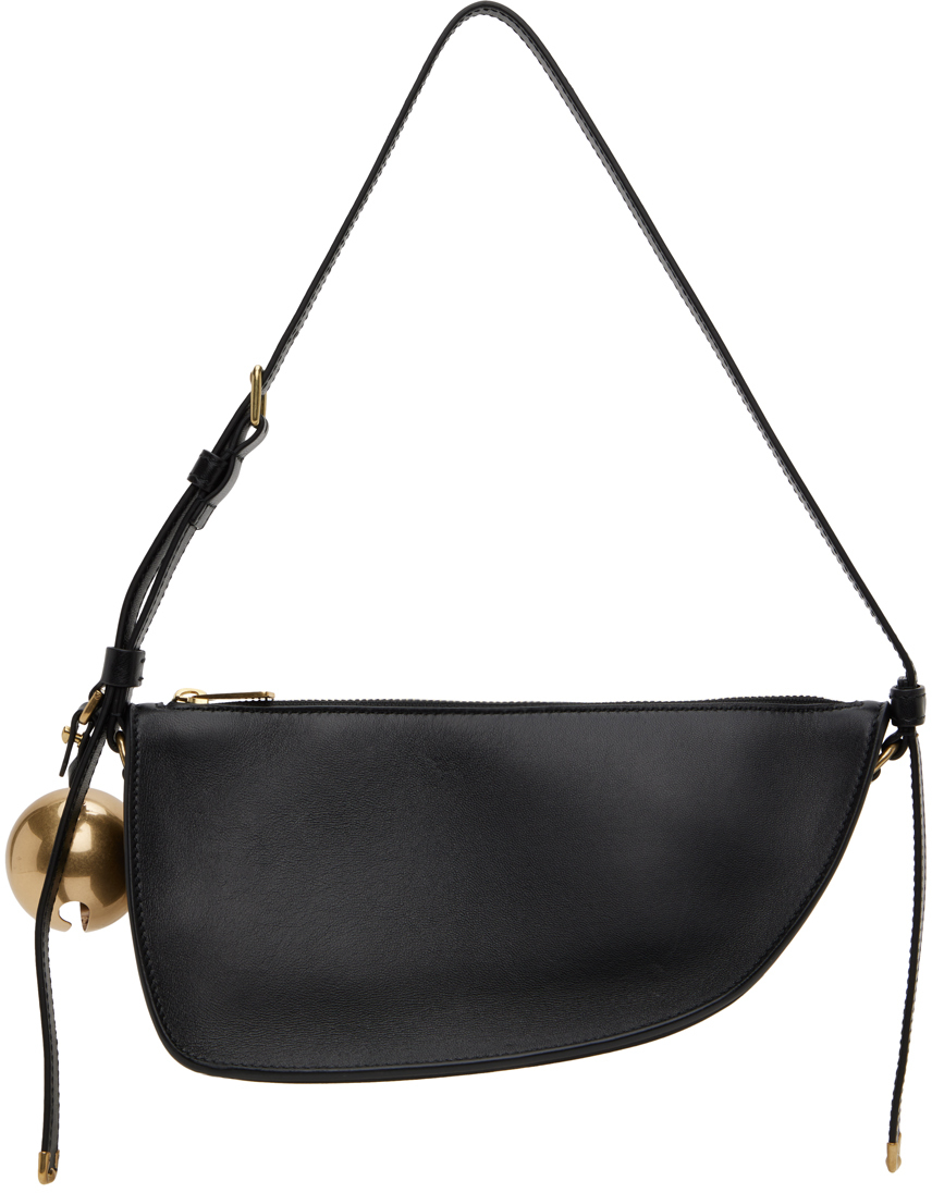 Shop Burberry Black Mini Shield Sling Bag