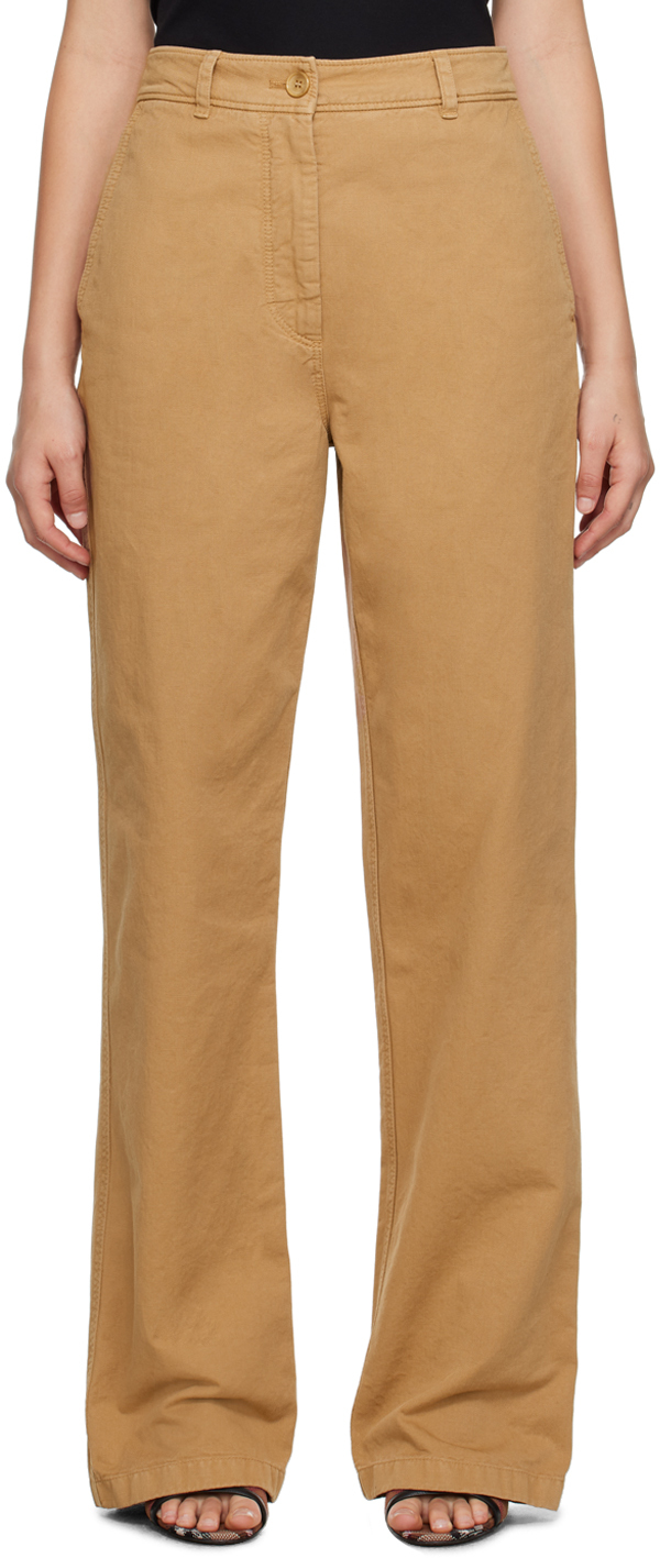 Tan Four-Pocket Trousers