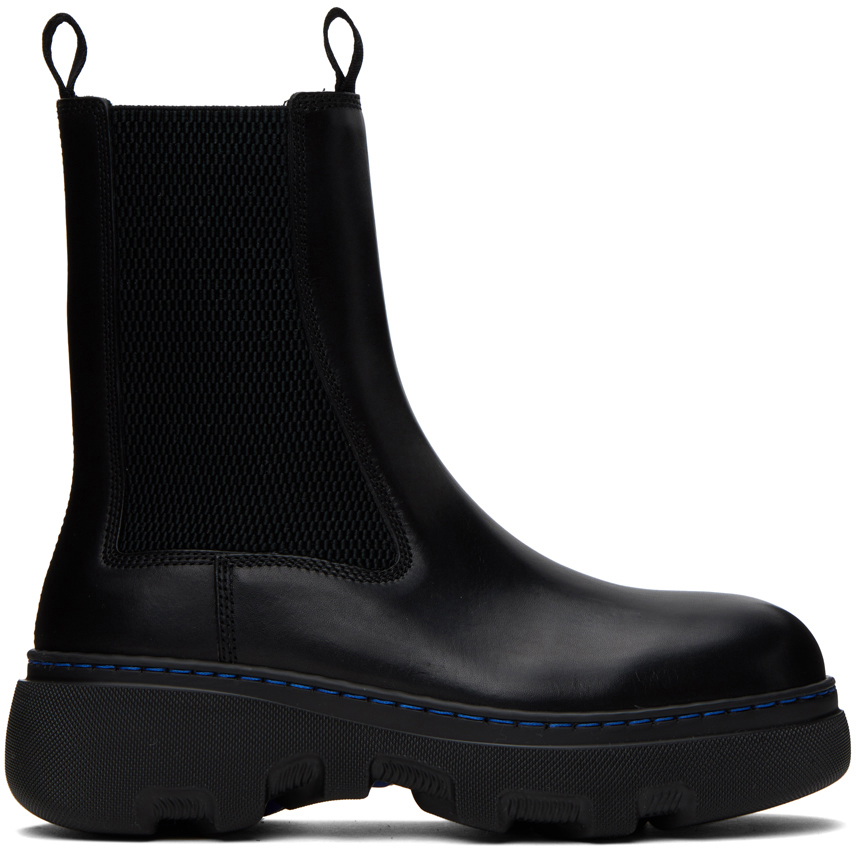 Burberry Chelsea Creeper Boots, Ankle Boots Black