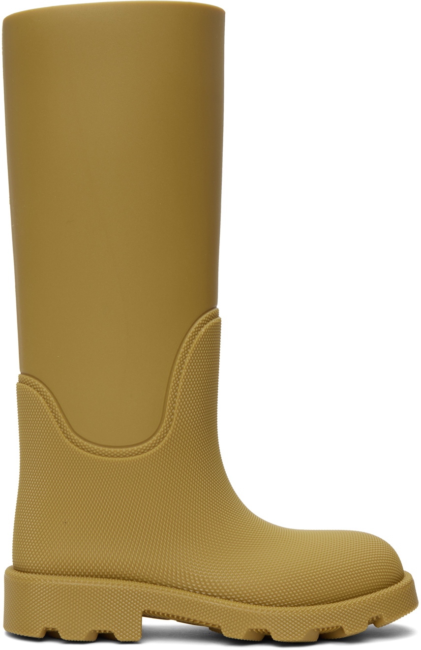 BURBERRY YELLOW MARSH HIGH BOOTS