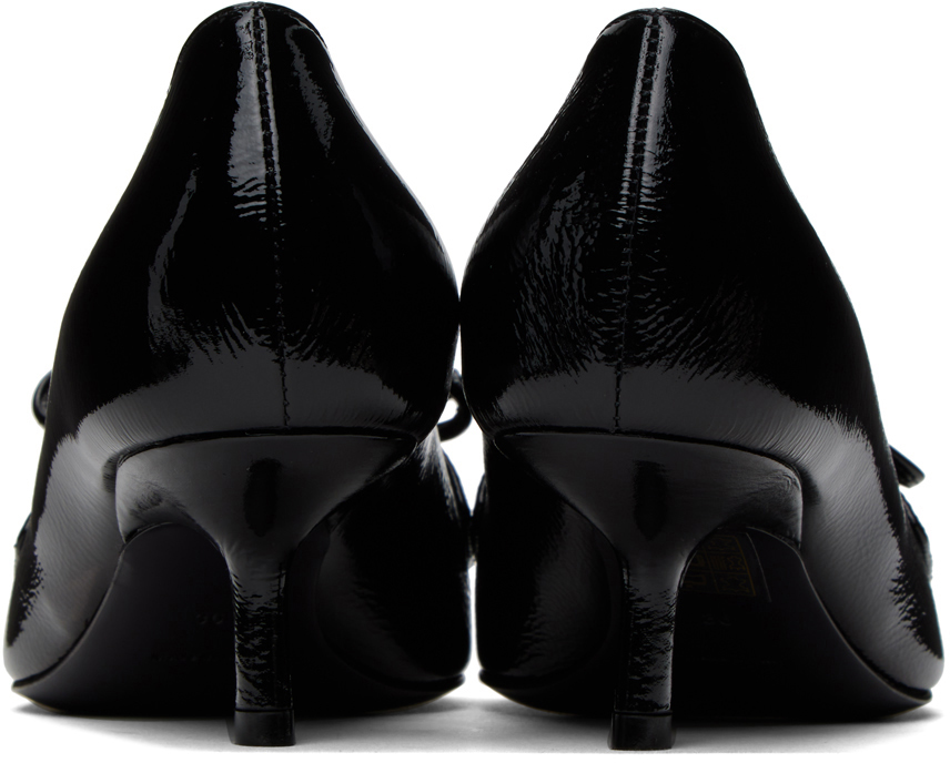 Burberry Leather Storm Pumps In Black